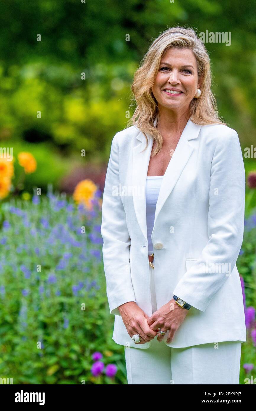 Queen Maxima of the Netherlands during the annual summer photo session ...