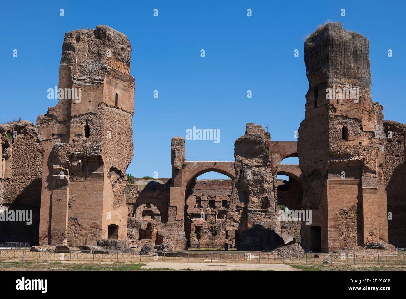 Italy Rome Baths Of Caracalla Ruins Stock Photo Alamy