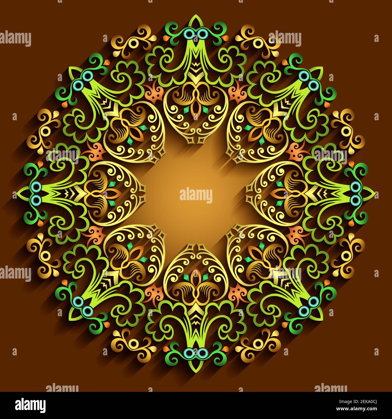 Abstract raster ornamental nature vintage frame Stock Photo - Alamy