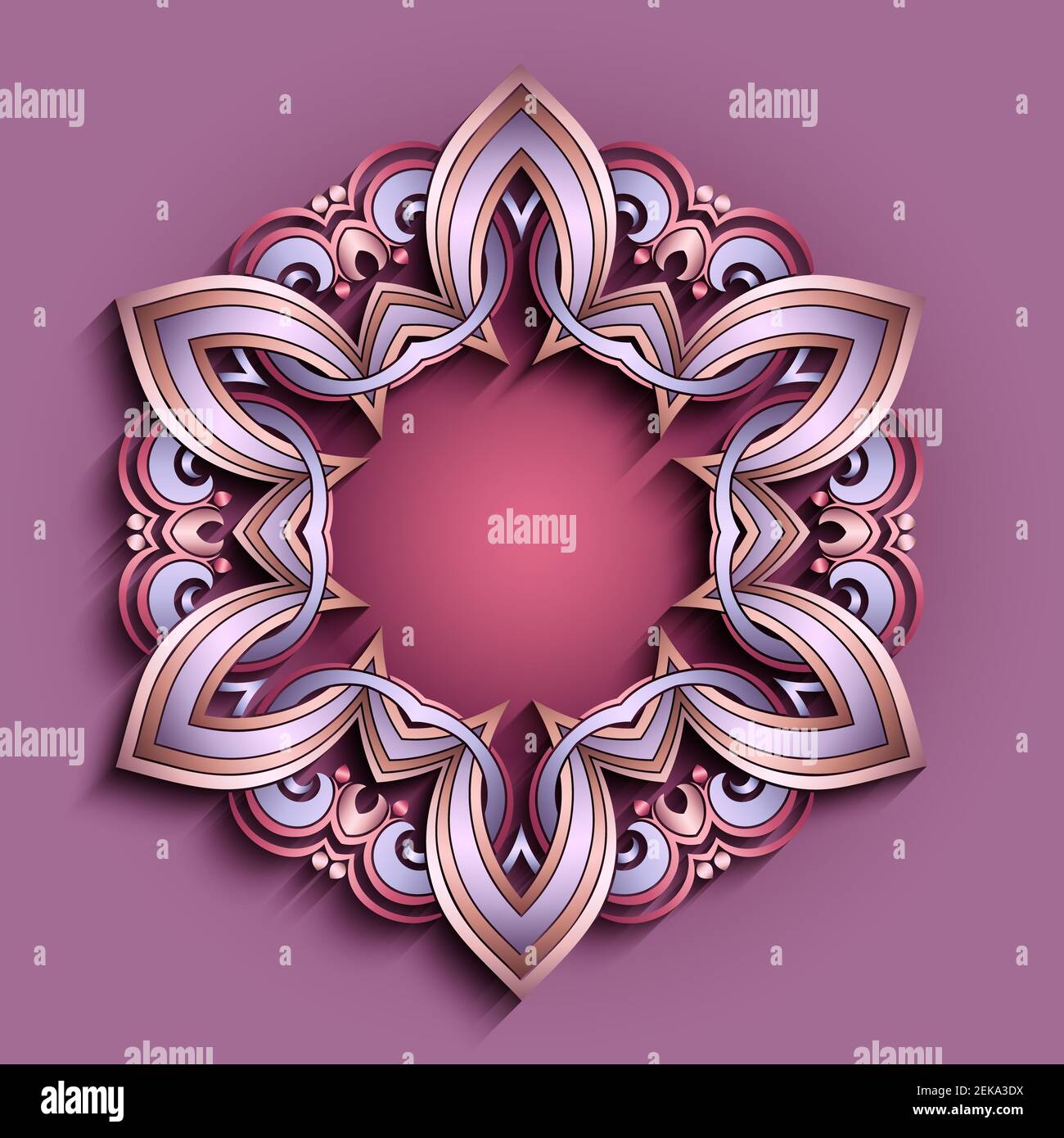 Abstract raster ornamental nature vintage frame Stock Photo - Alamy