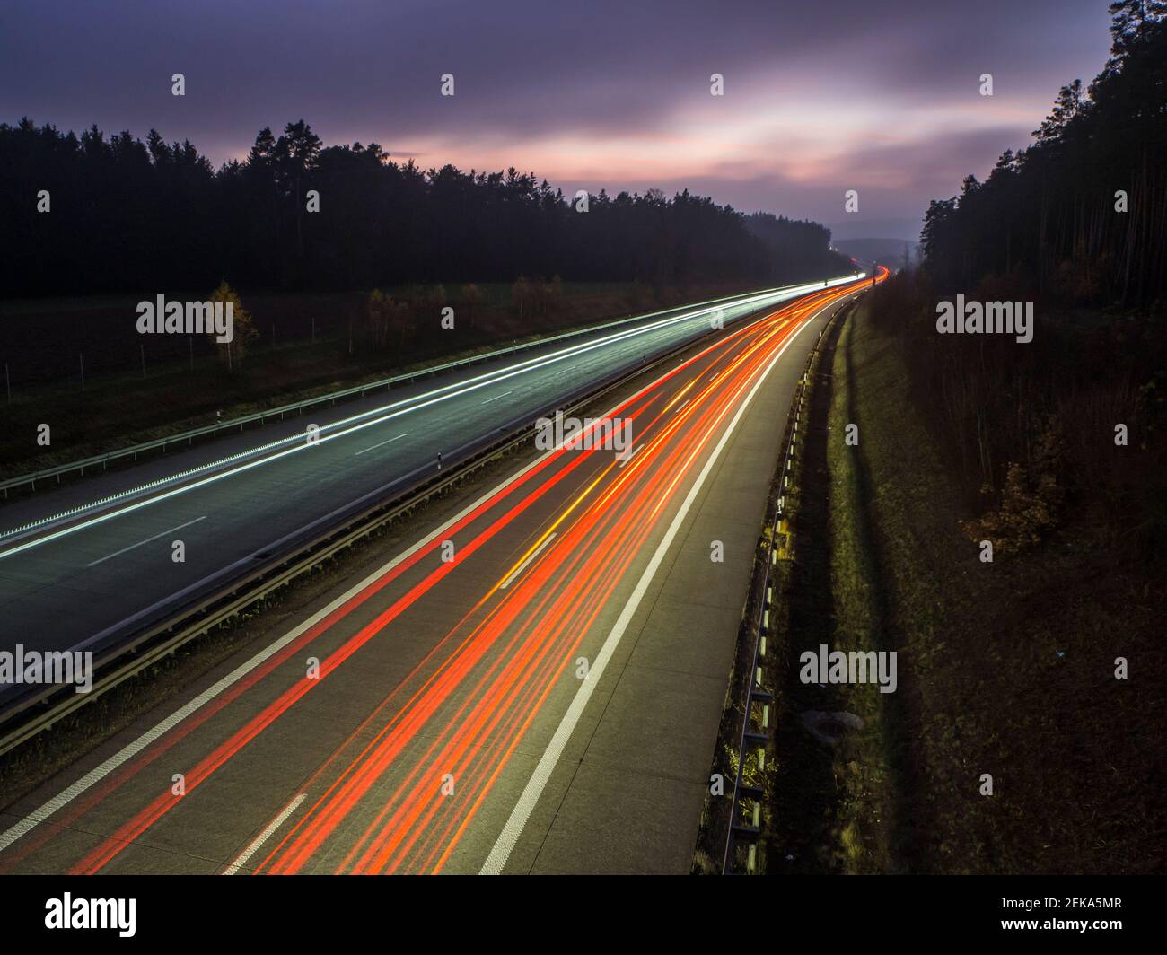 Dusk on motorway hi-res stock photography and images - Alamy