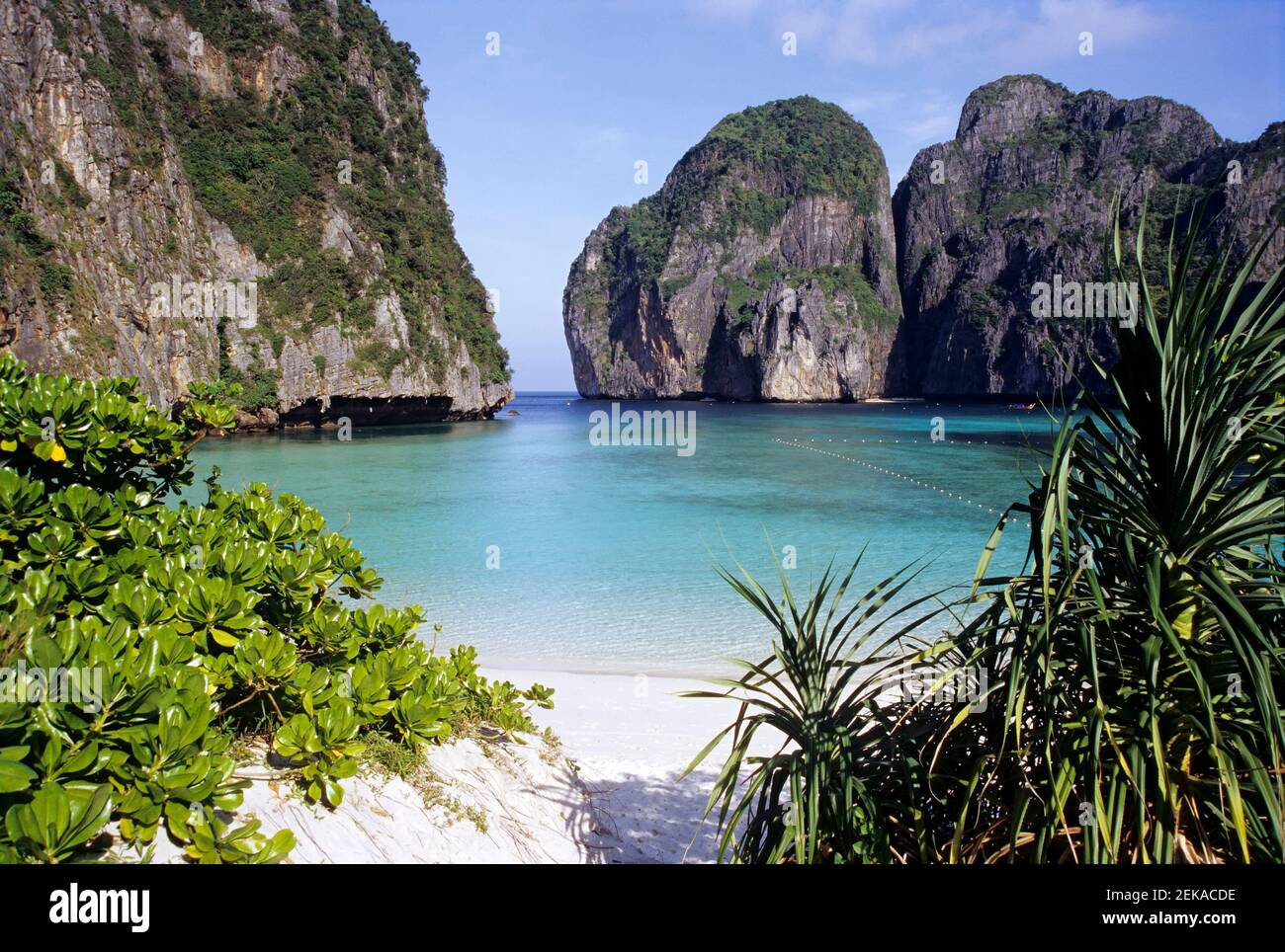 Thailand, Krabi Province, Ao Nang, Maya Bay in summer Stock Photo