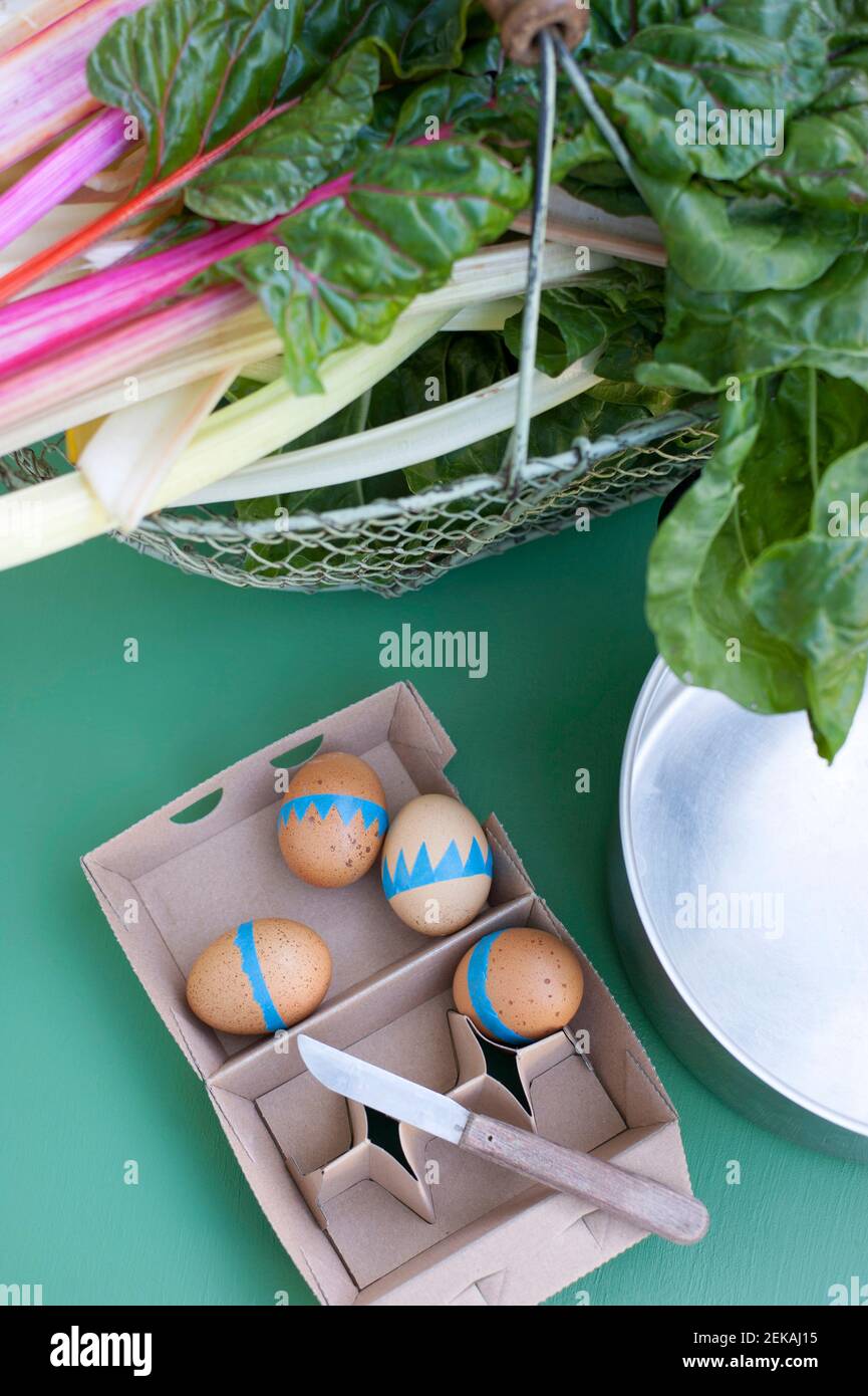 DIY decorations for Easter Stock Photo