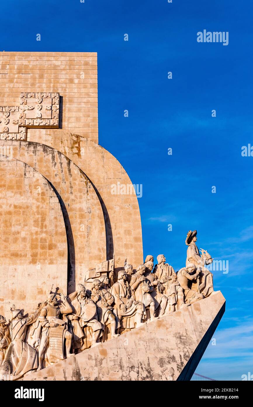Portugal, Lisbon, Monument of the Discoveries in Belem Stock Photo