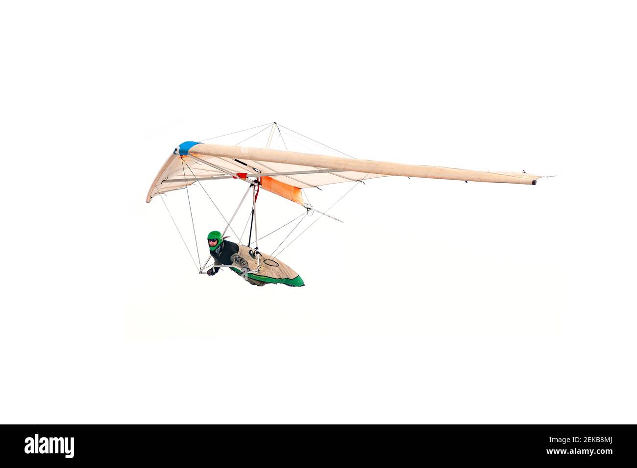 Hang glider wing isolated on white Stock Photo Alamy