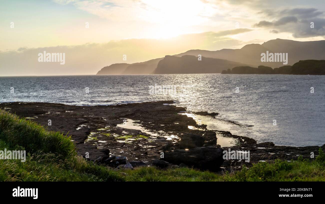 Ireland, Donegal, Kilcar, Sea and coastline Stock Photo