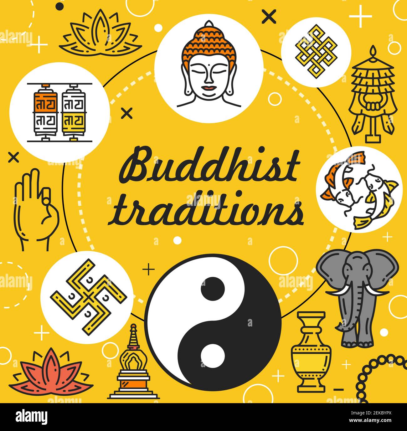 Tibetan prayer bell Stock Vector Images Alamy