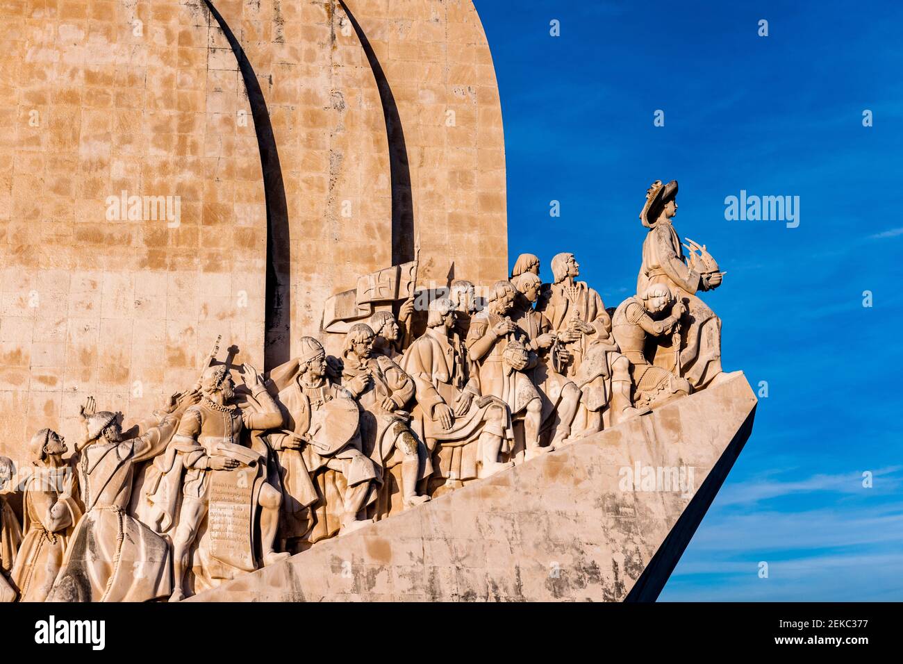 Portugal, Lisbon, Monument of the Discoveries in Belem Stock Photo