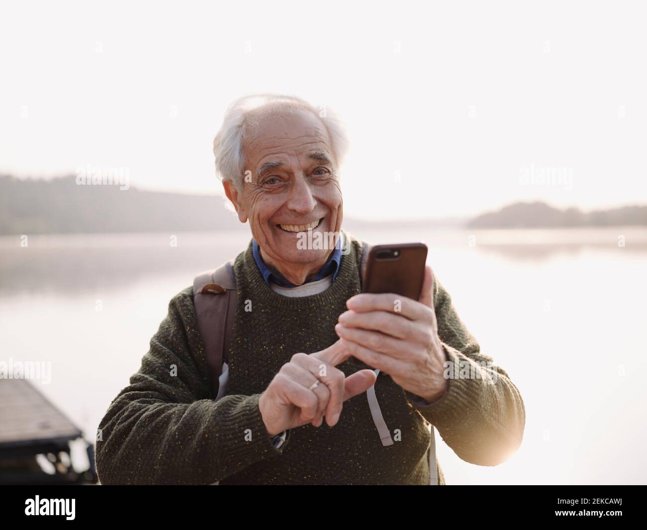 Selective focus smiling man using hi-res stock photography and images ...