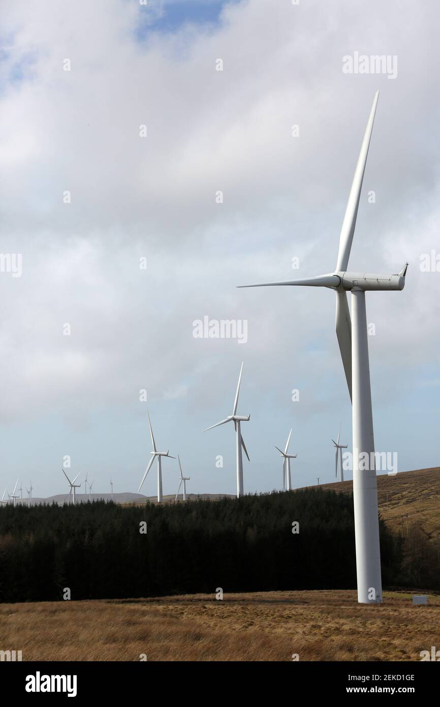 Hadyard Hill Wind Farm, nr Barr, South Ayrshire Scotland, UK The wind