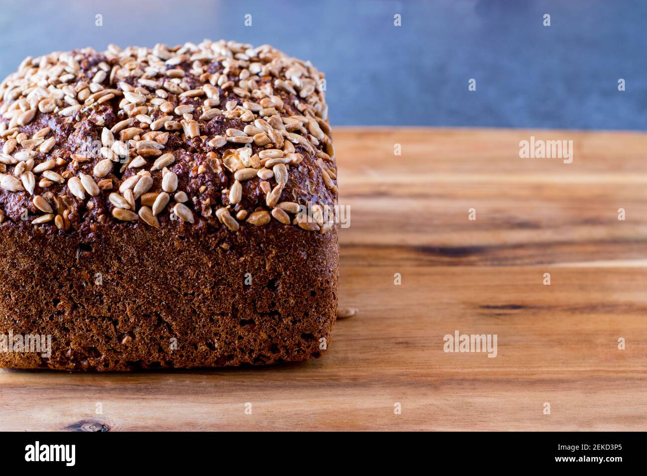 brown bread with sunflower seeds Stock Photo