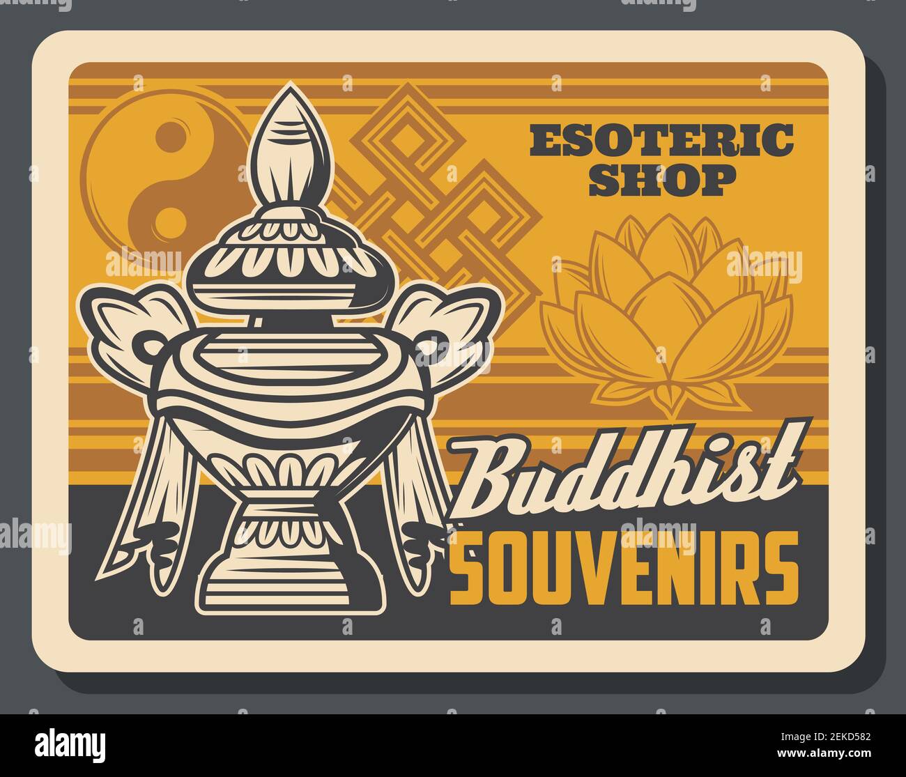 Buddhism religion treasure vase vector design. Buddhist religious