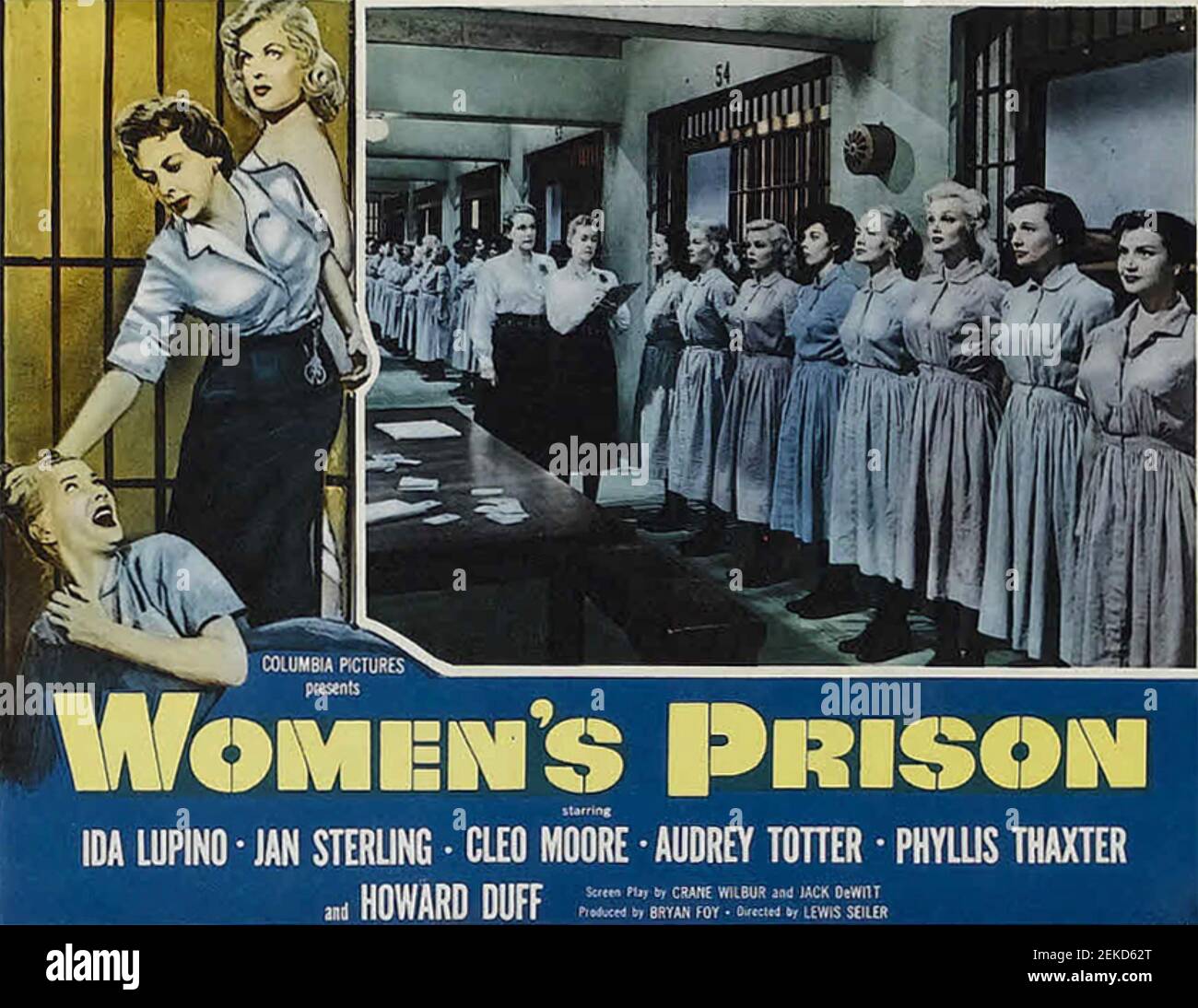 WOMEN'S PRISON 1955 Columbia Pictures film Stock Photo