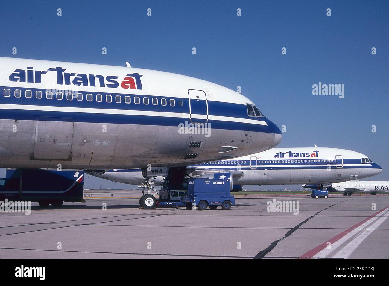 AIR TRANSAT LOCKHEED L-1011 TRISTARS AT TORONTO. Stock Photo