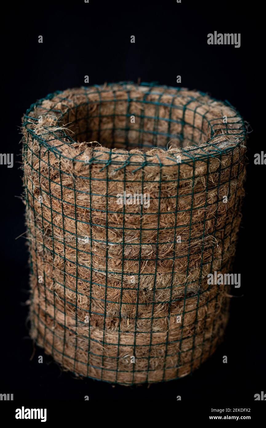 Flower pot made of coconut fiber at I Lontara Foundation creative