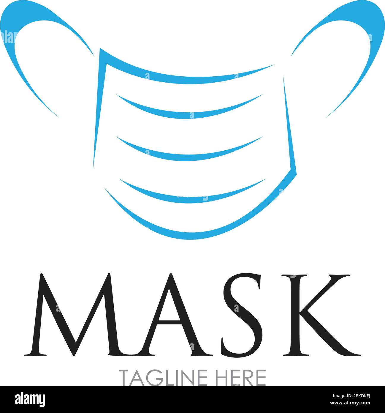 Face Mask Logo Design Vector Icon Illustrations Stock Vector Image ...