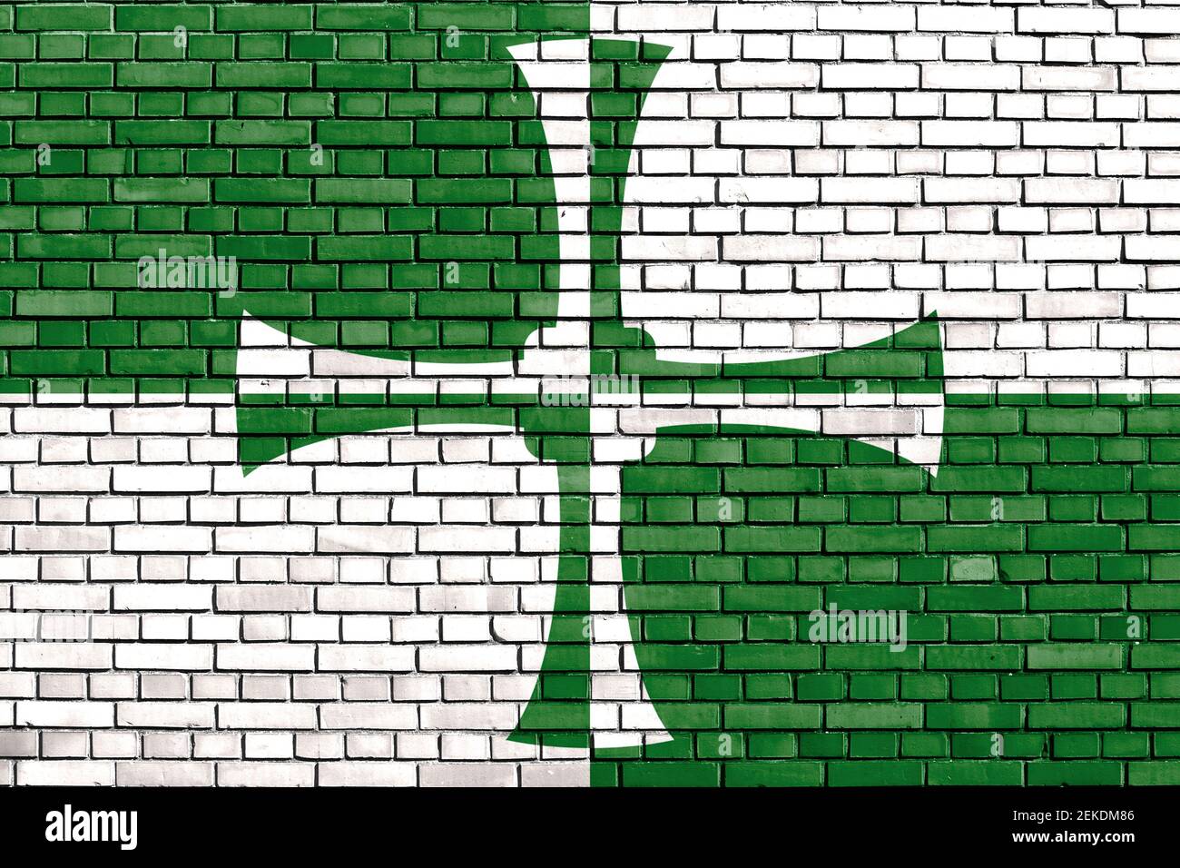 flag of Kirkcudbrightshire painted on brick wall Stock Photo - Alamy