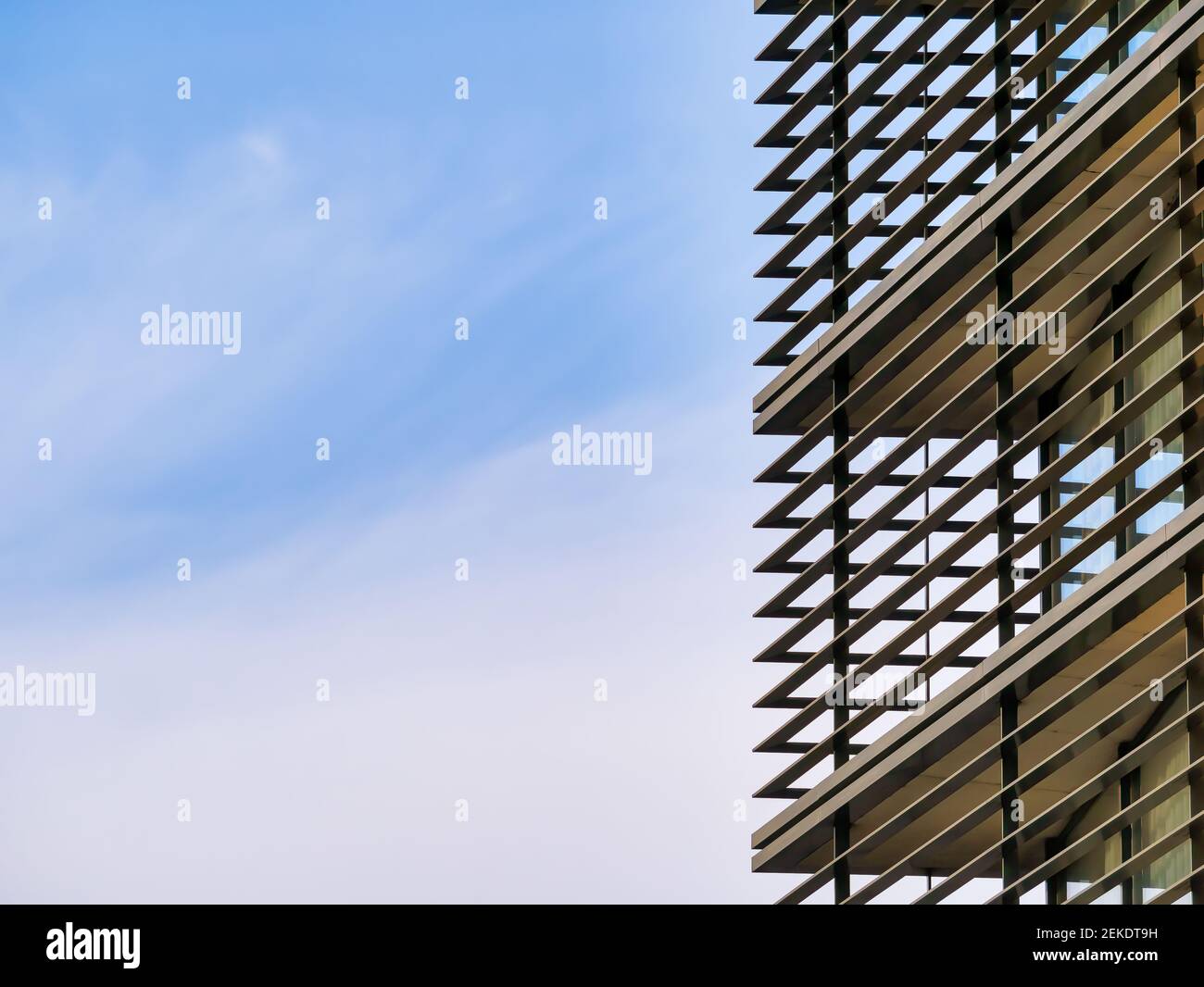 Modern architecture building against blue sky Stock Photo - Alamy