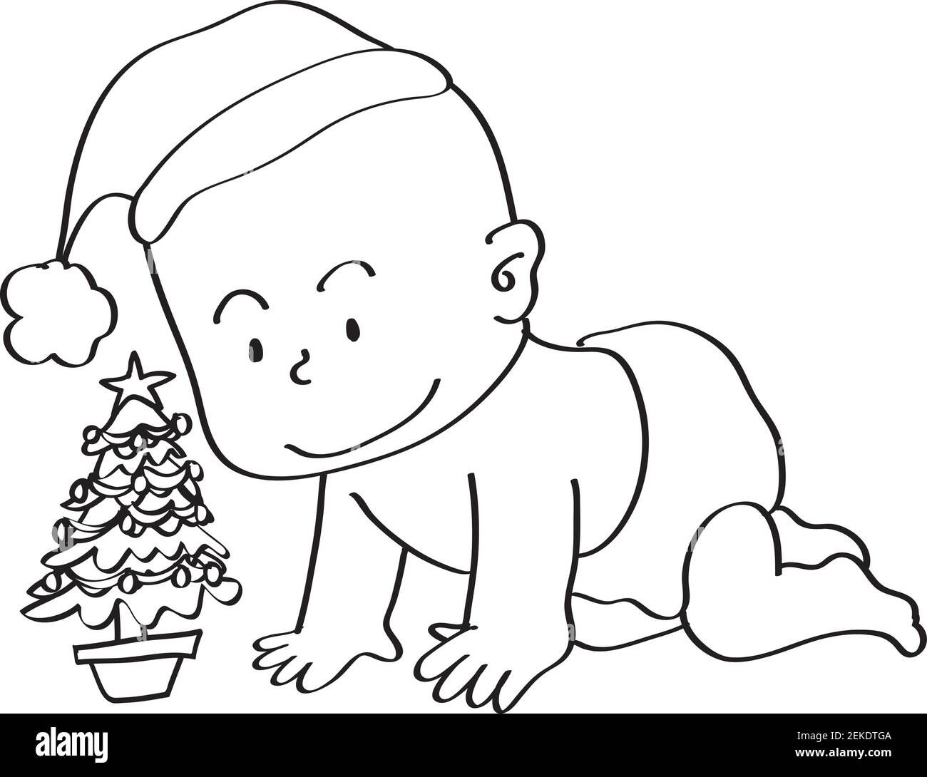 vector cartoon baby Stock Vector Image &amp; Art - Alamy