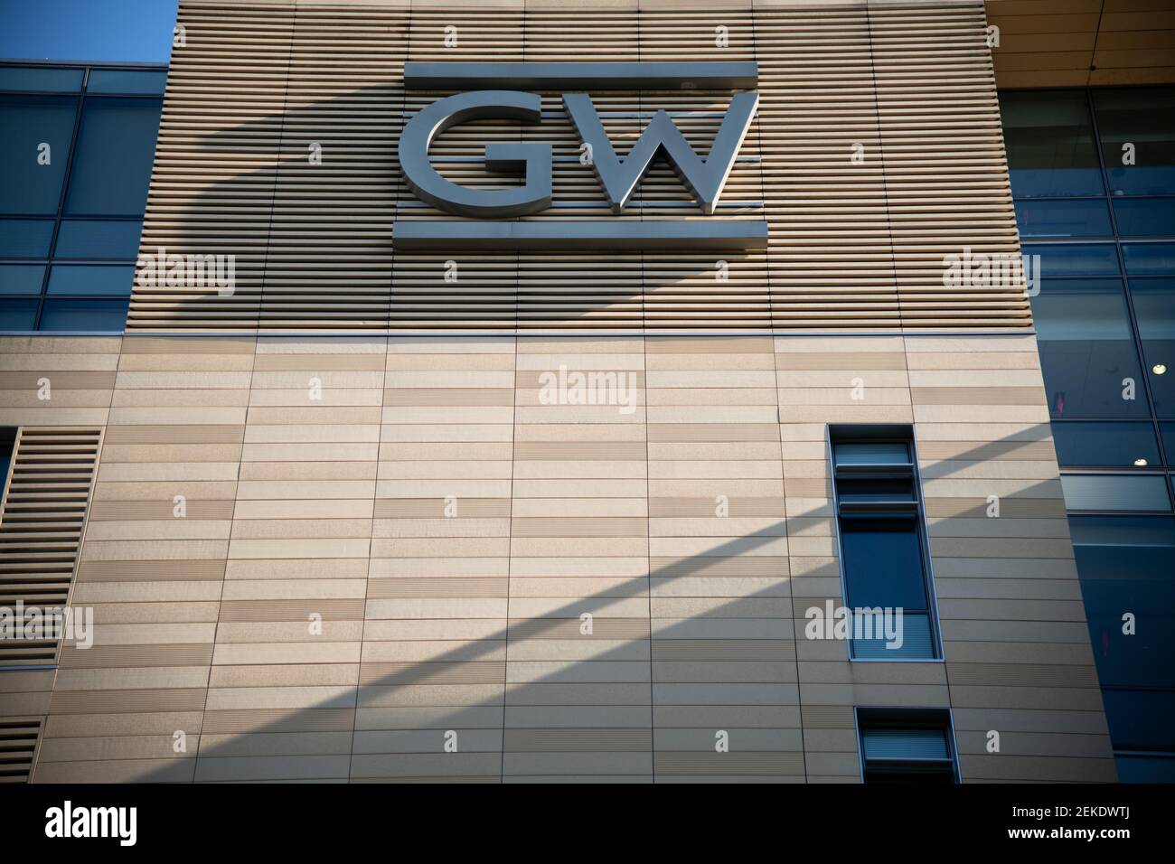 A general view of The Washington University (GWU) School of