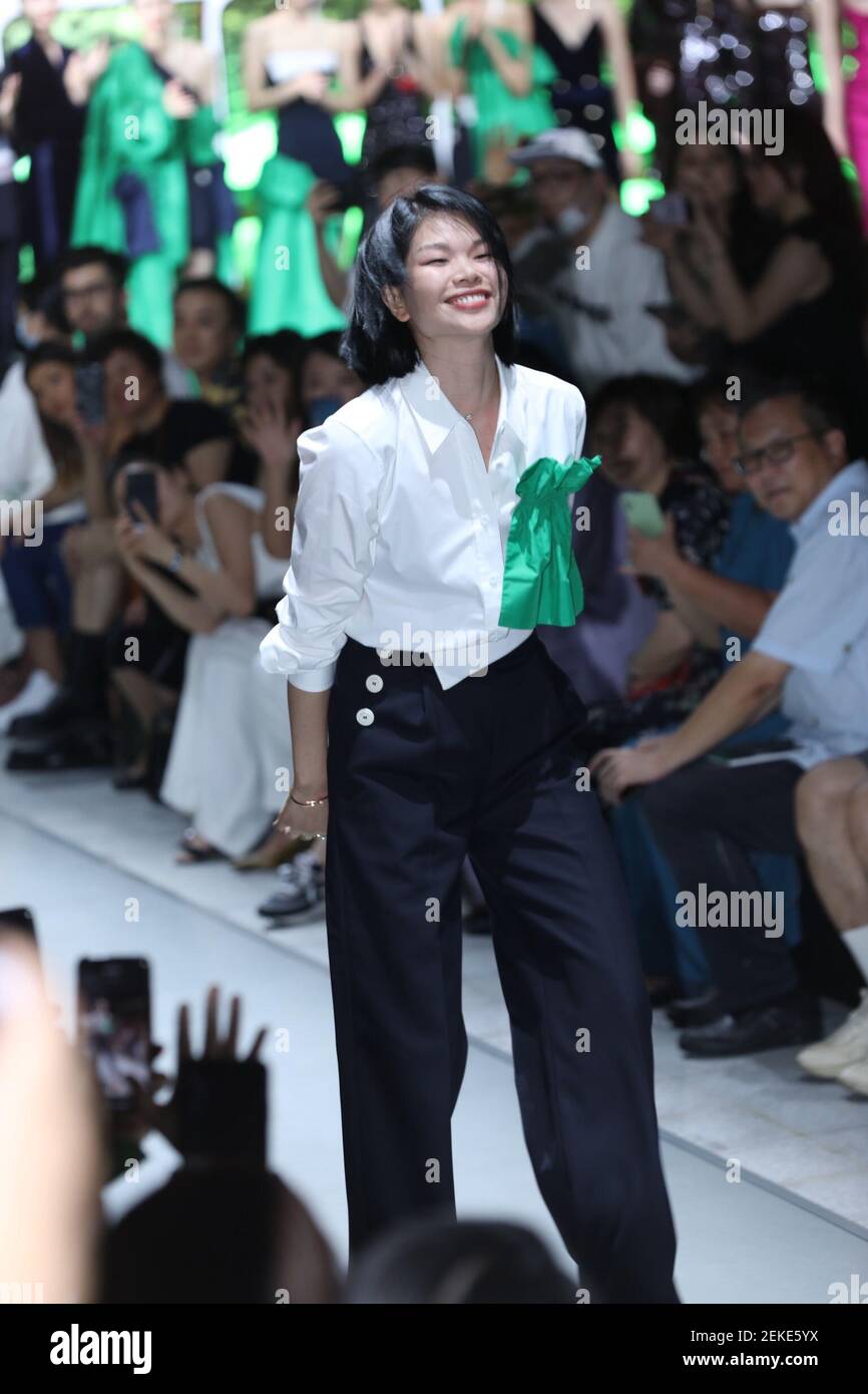 Chinese fashion designer, supermodel, and actress Lv Yan, stands for her  own label Comme Moi in Shanghai, China, 20 August 2020. (Photo by  /ChinaImages/Sipa USA Stock Photo - Alamy