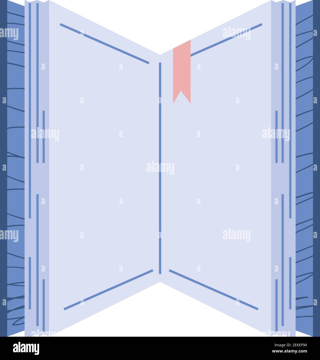 open book bookmark learn study vector illustration cartoon icon ...