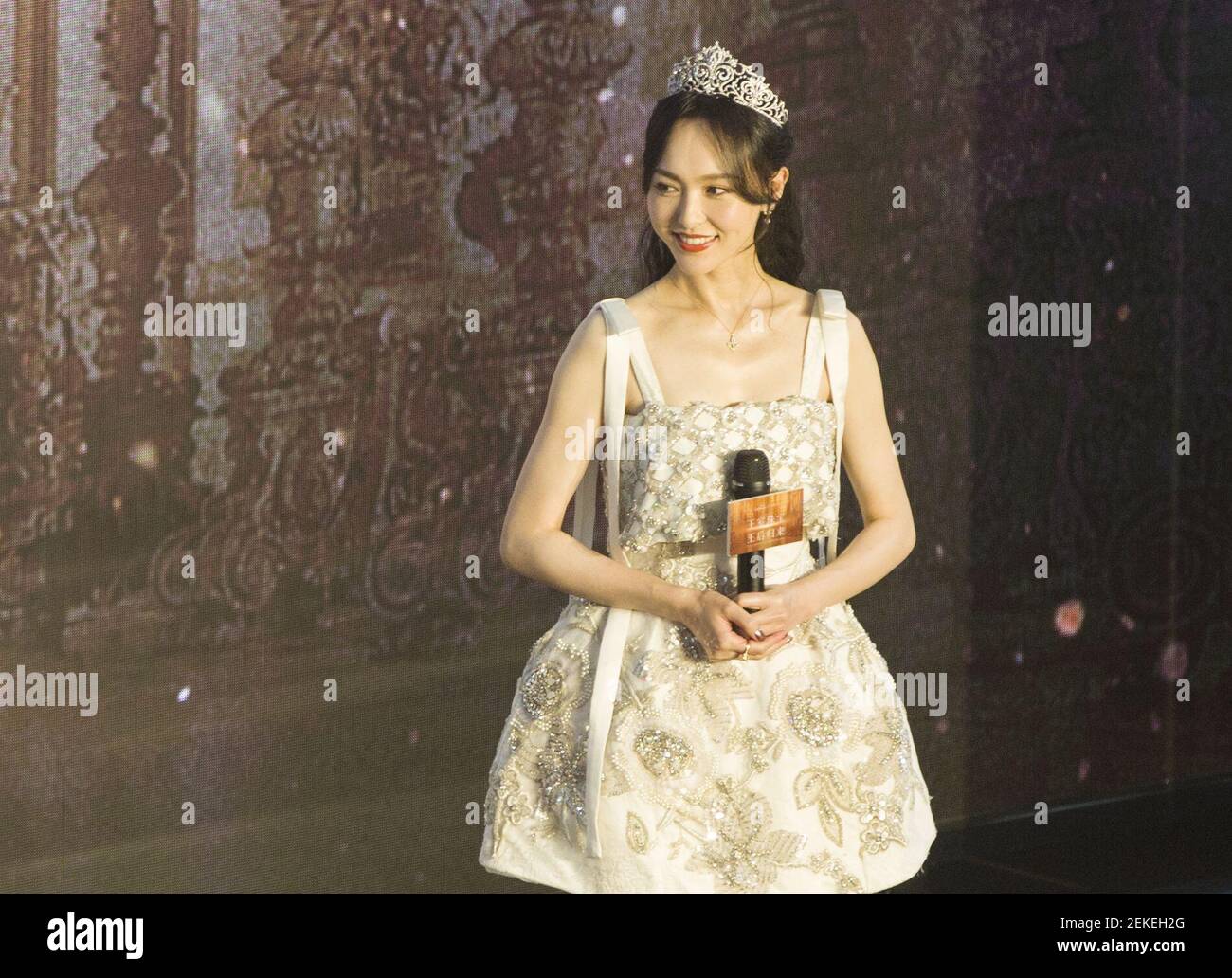 Chinese actress and singer Tiffany Tang Yan attends a brand promotional ...