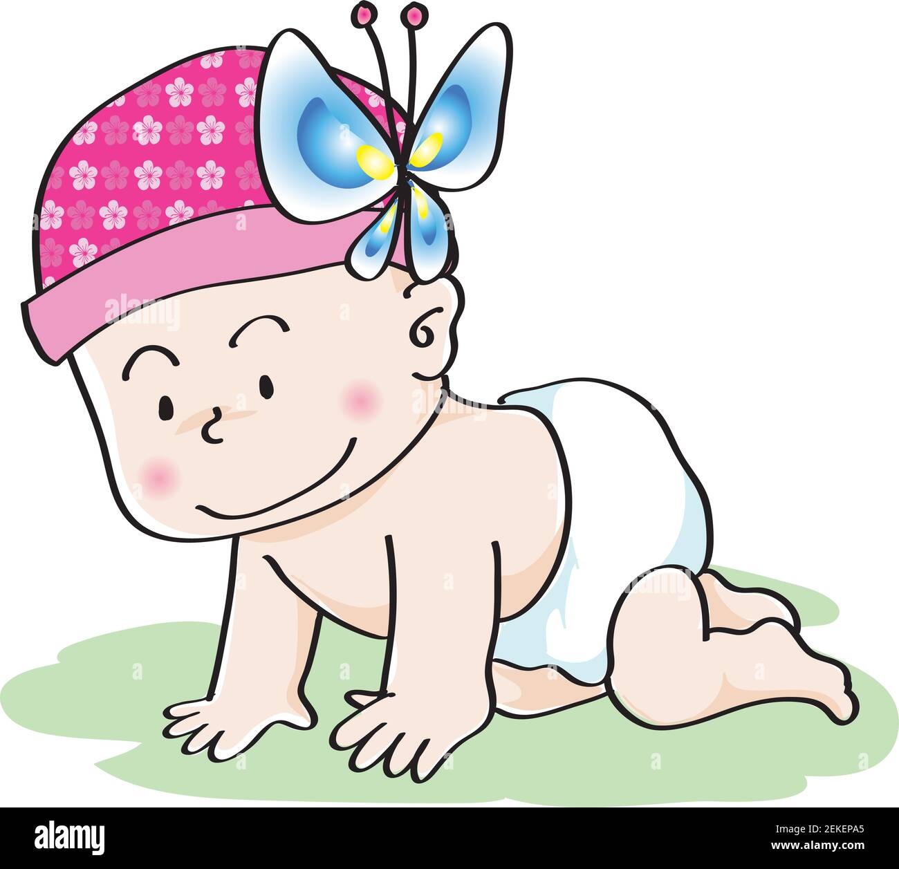 vector cartoon baby Stock Vector Image & Art - Alamy