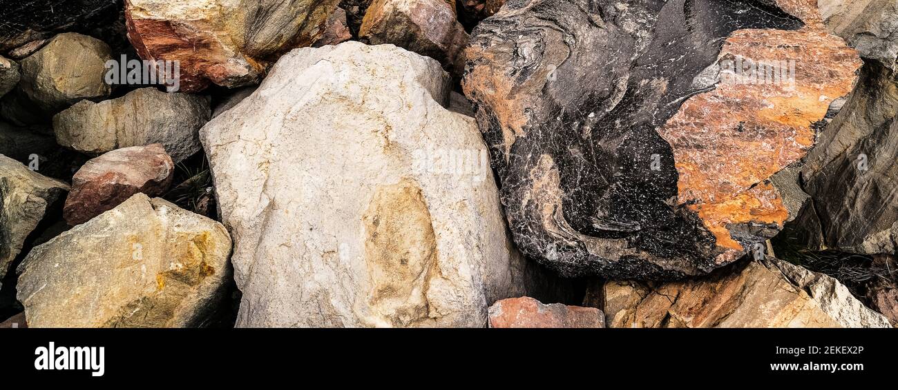 close up of obsidian rock Stock Photo
