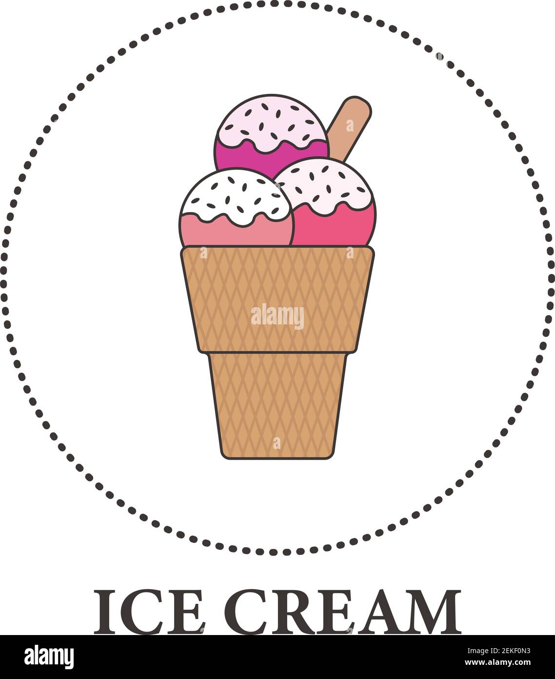 Realistic ice cream in a cup on a white background - Vector ...