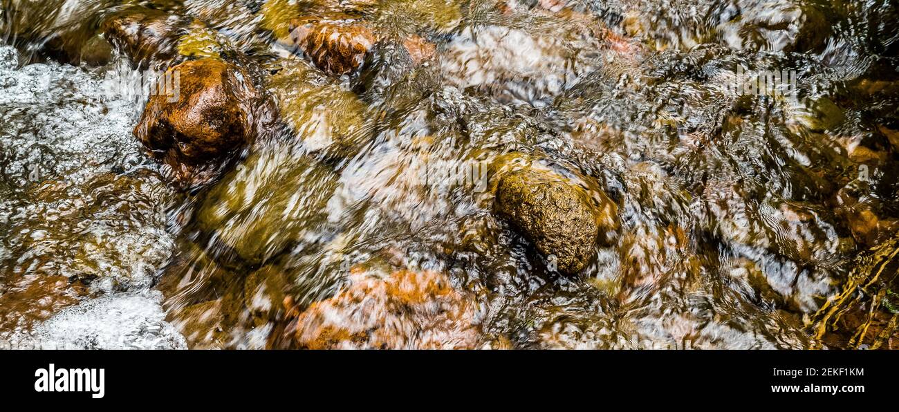 Fast mountain stream, Sonora Pass, Mono County, California, USA Stock Photo