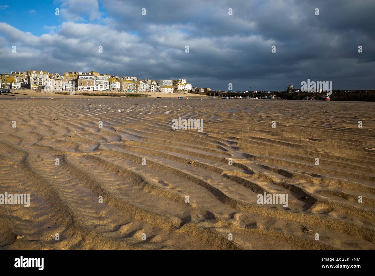 St Ives; Harbour Beach; Cornwall; UK Stock Photo
