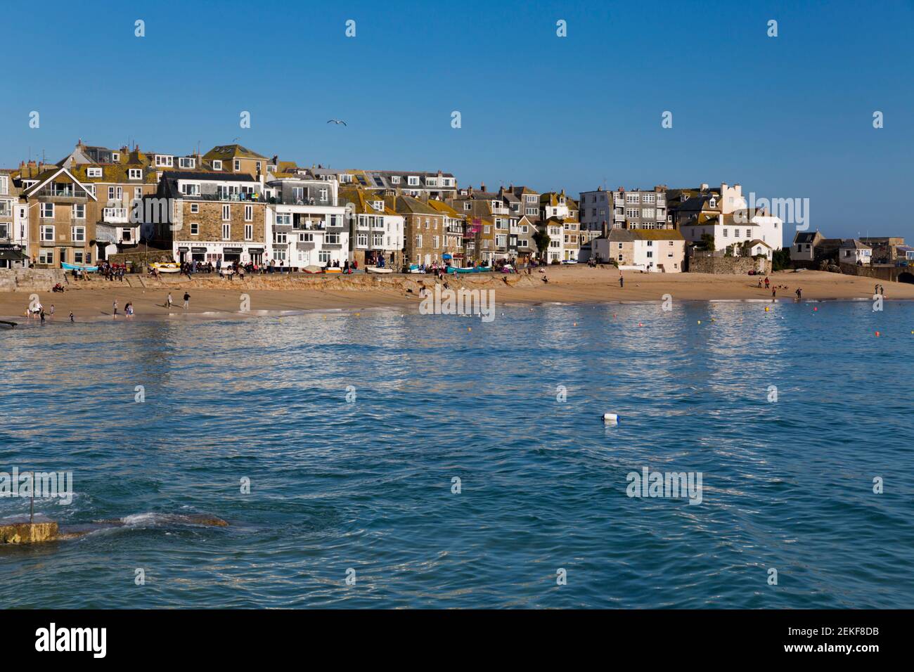 St Ives; Harbour Beach; Cornwall; UK Stock Photo