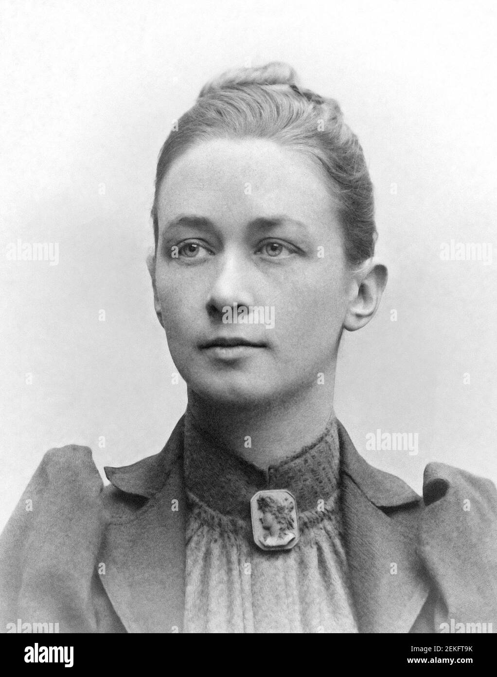 Hilma af Klint. Portrait of the Swedish artist and mystic, Hilma af Klint (1862-1944), c.1901 Stock Photo