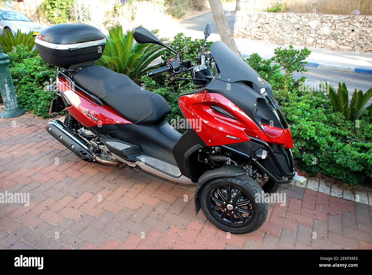 Gilera Fuoco 500ie in Givatayim, Israel. August 8, 2010 Stock Photo - Alamy