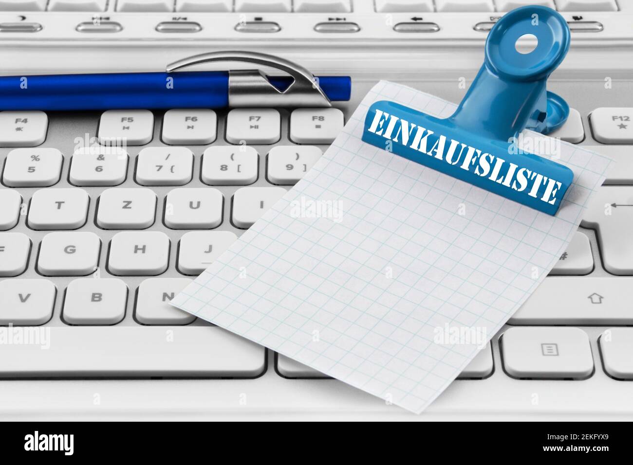 Place of work and blank notepad background Stock Photo