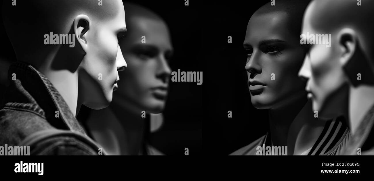 Blank face mannequin Black and White Stock Photos & Images Alamy