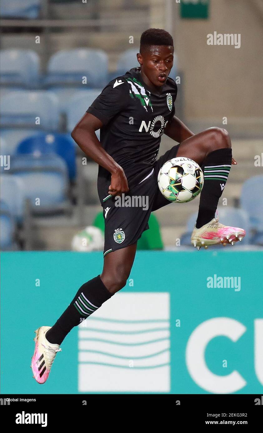 Loulé, 08/30/2020 - Sporting CP hosted Belenenses SAD, tonight in a pre- season 2020/21 game, during their training in the Algarve, at the Algarve  Stadium. Nuno Mendes; (André Vidigal / Global Imagens Stock Photo - Alamy