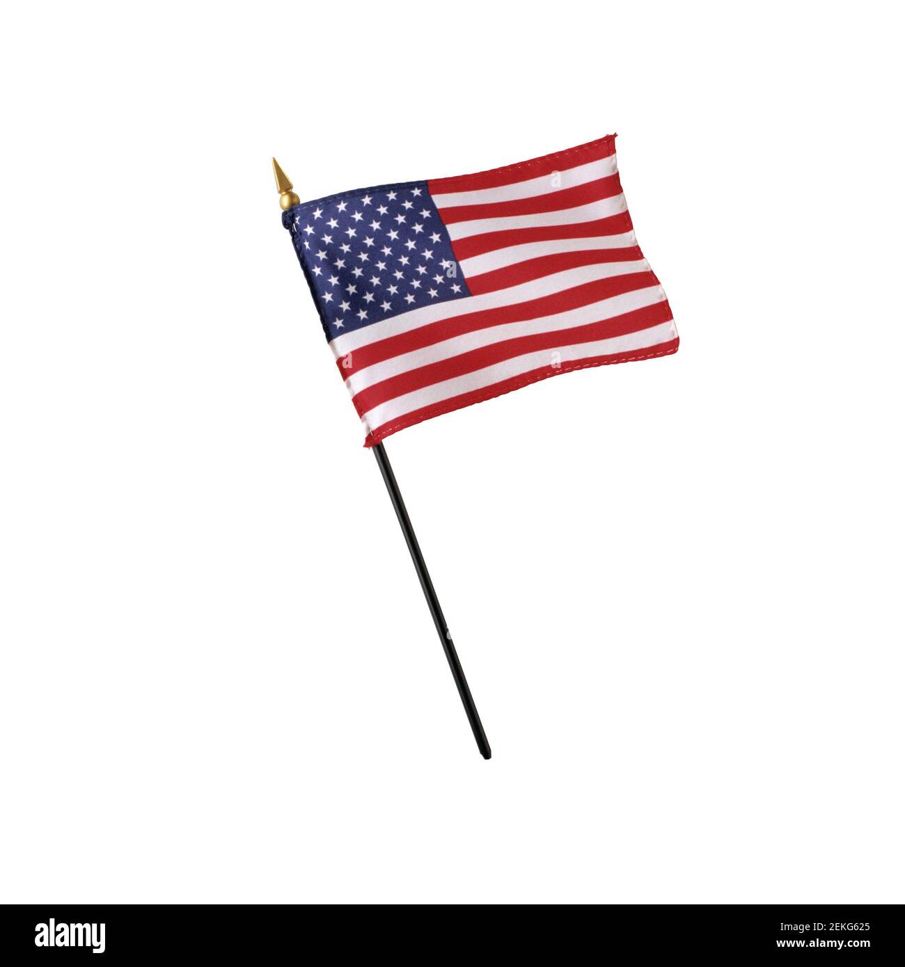 USA flag isolated on the white background Stock Photo