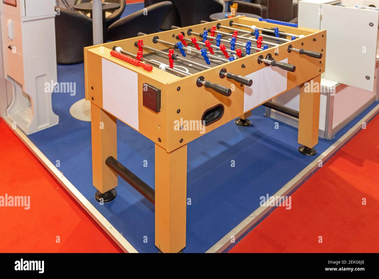 Foosball Table Football in Office Stock Photo Alamy