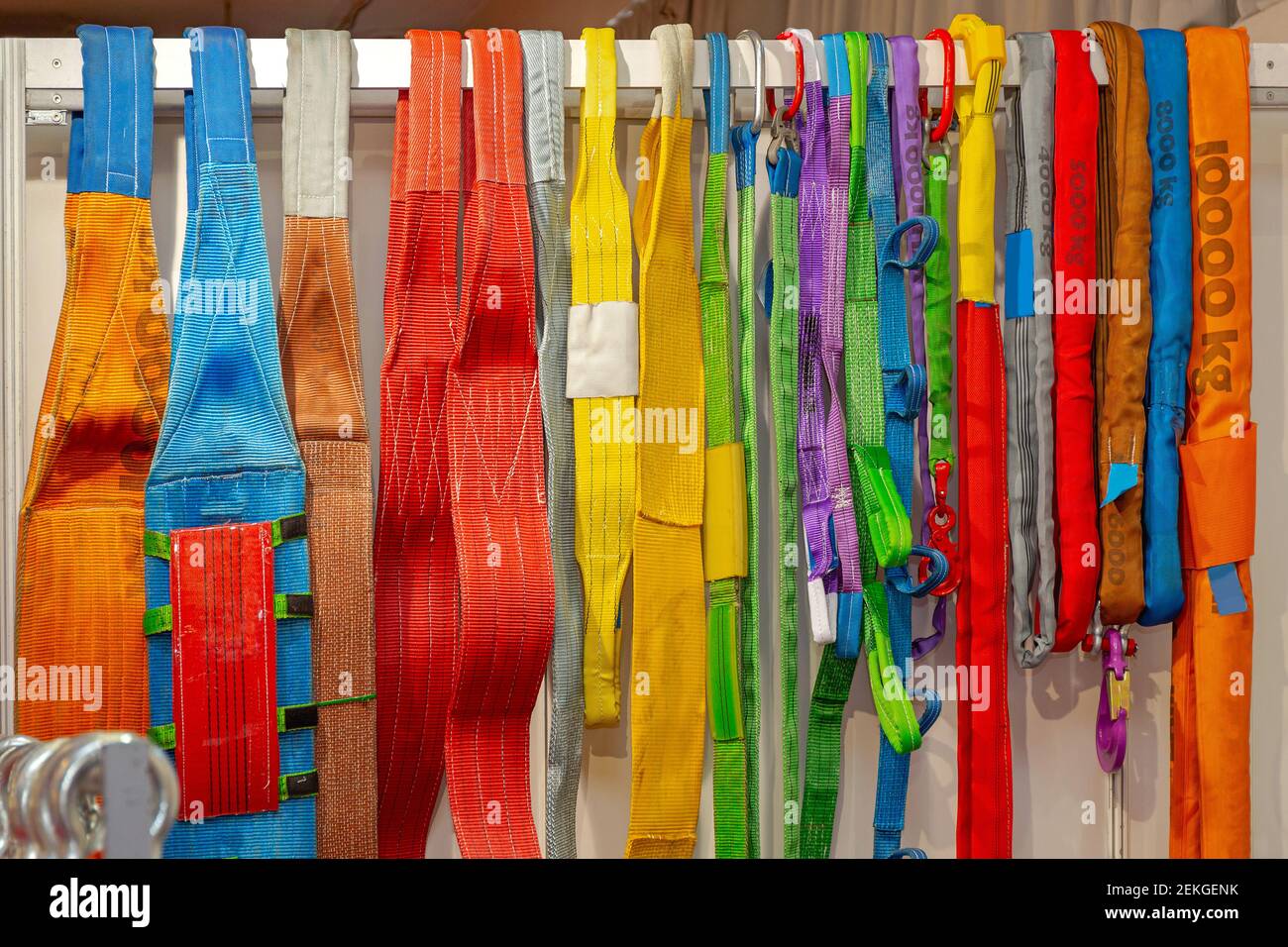 Colourful Cargo Lifting Harness Safety Equipment Working Load Stock