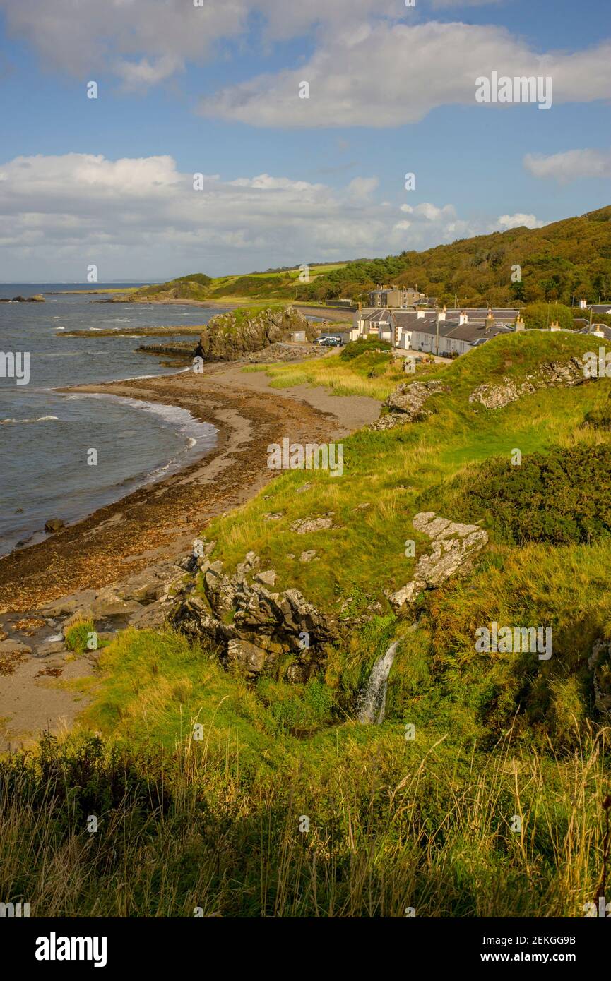 The fishing village of Dunure Ayrshire Scotland Stock Photo Alamy