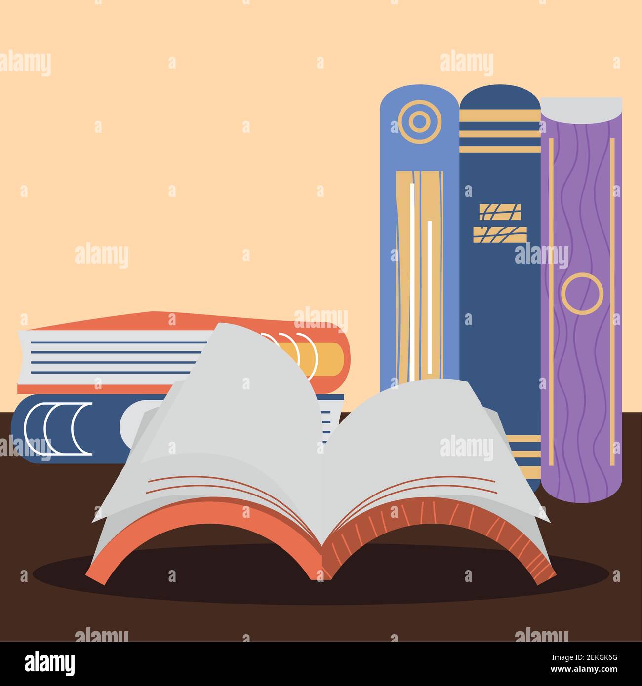 books learn read education academic Stock Vector Image & Art - Alamy