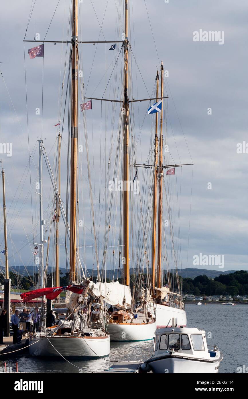 Fife Sailing yachts at Rhu Marina, Scotland as part of the Fife Regatta