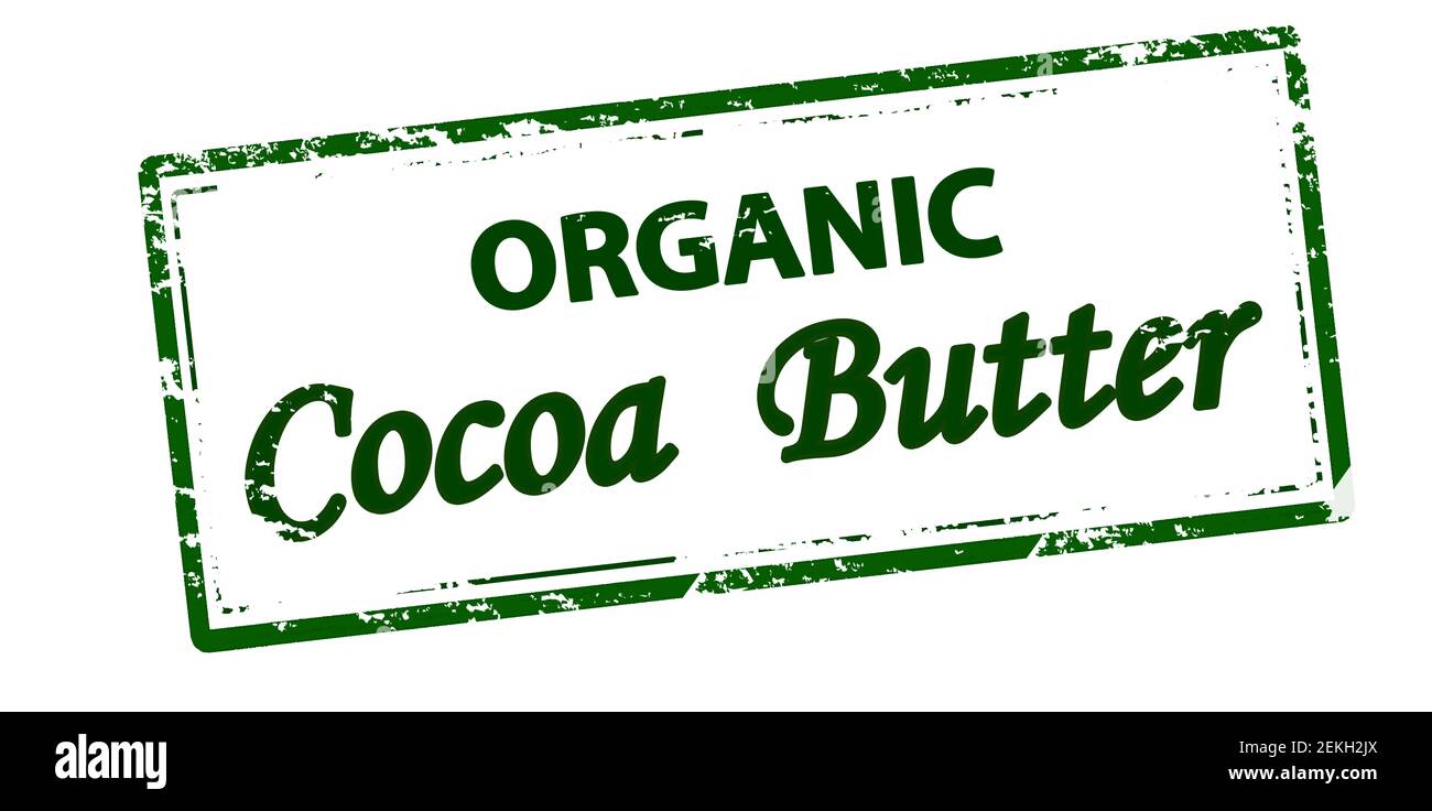 Rubber stamp with text organic cocoa nutter inside, vector illustration Stock Photo