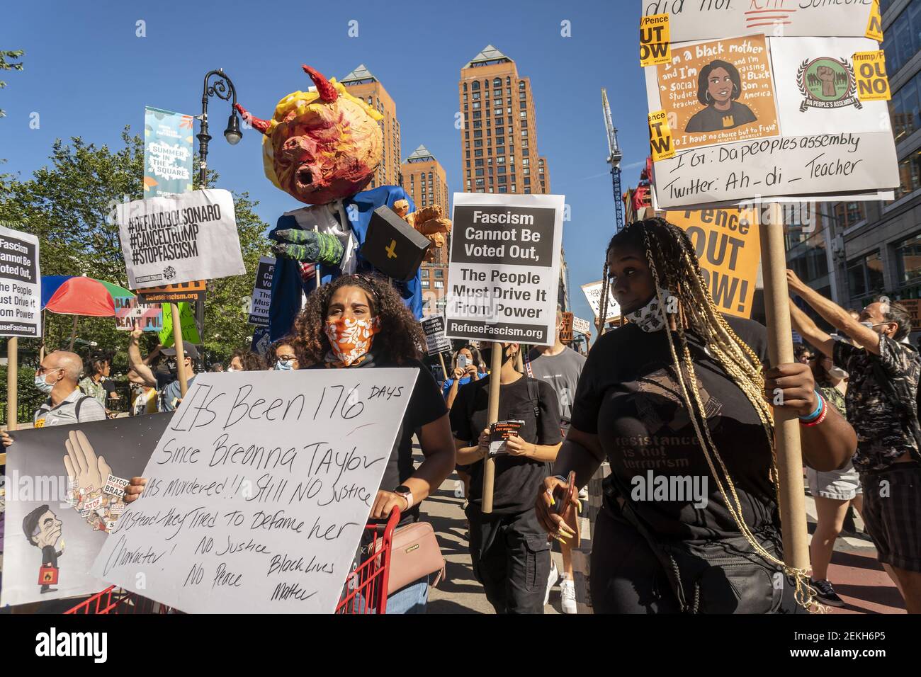 Blm Rally Black Lives Matter demonstrators rally in Union Square in New York on ...