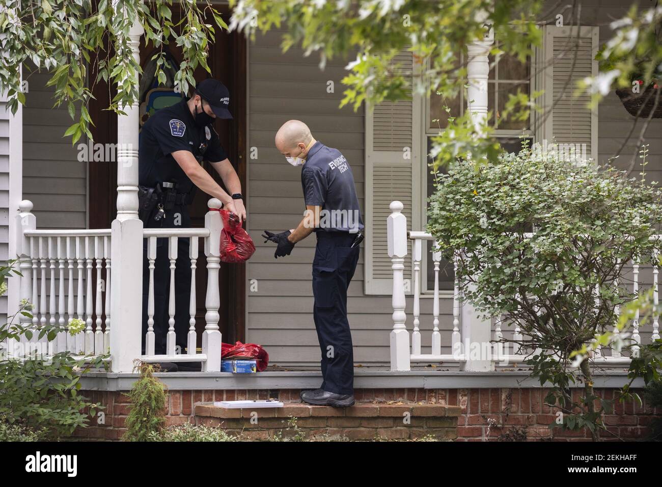 The Bloomington Police Department investigates after a triple murder