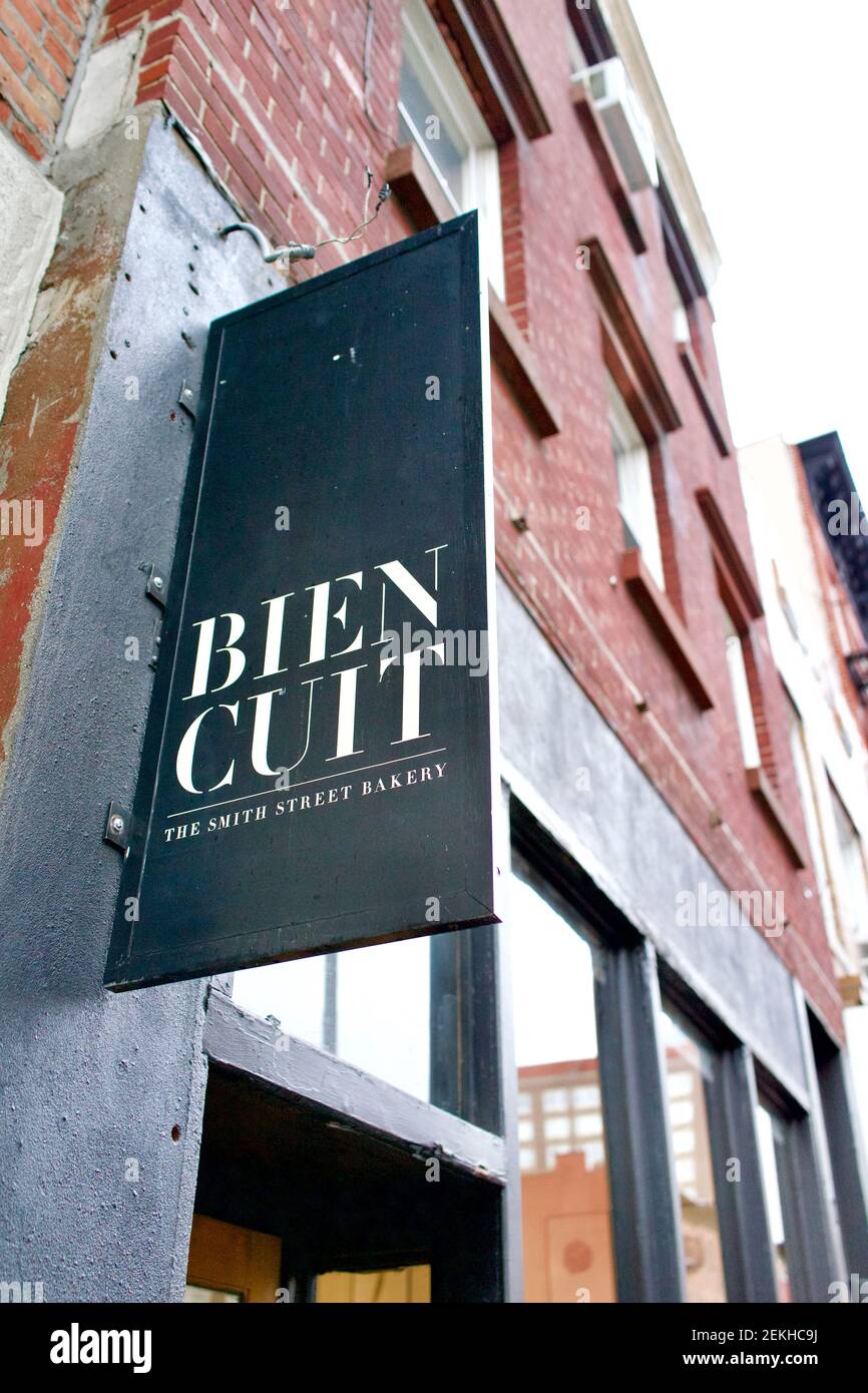 Kate Wheatcroft and Zachary Golper opened Bien Cuit in 2011.  Working with local farmers and regenerative agriculture. Stock Photo