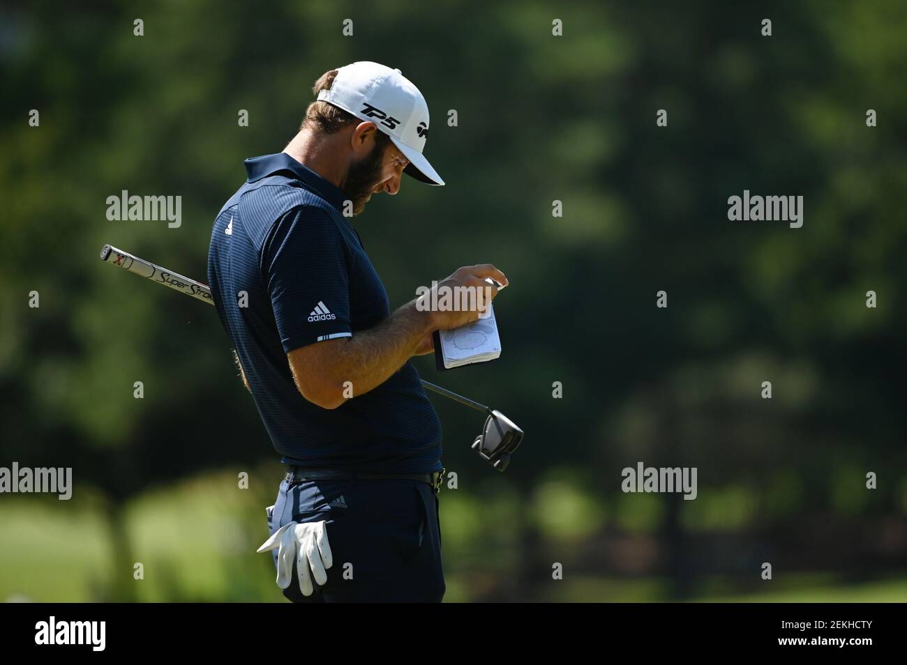 Sep 7 Atlanta Georgia Usa Dustin Johnson Checks His Yardage Book On The 4th Green During The Final Round Of The Tour Championship Golf Tournament At East Lake Golf Club Mandatory Sep 7 Atlanta Georgia Usa Dustin Johnson Checks His Yardage Book On The 4th Green During The Final Round Of The Tour Championship Golf Tournament At East Lake Golf Club Mandatory