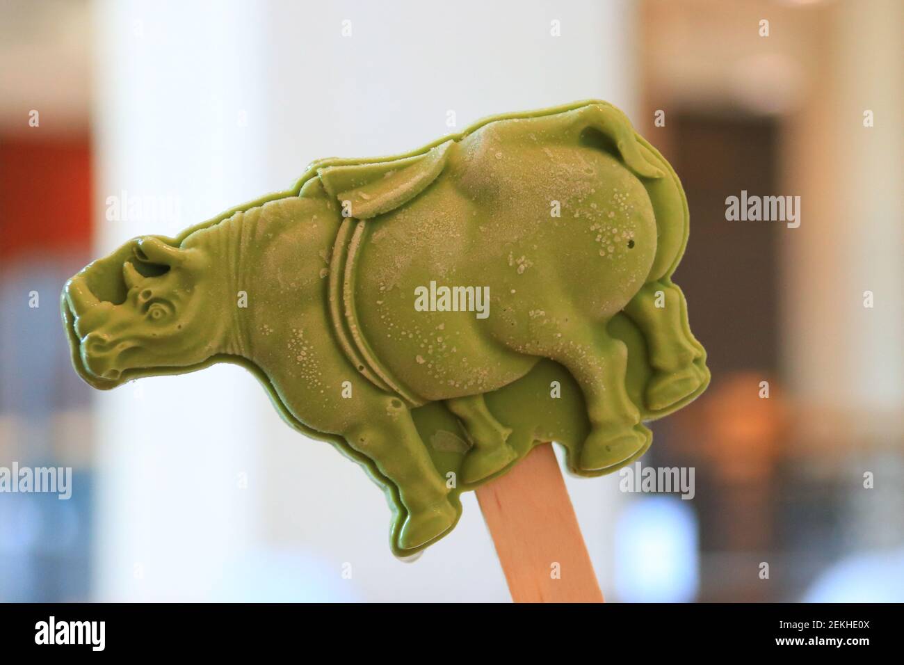 Matchaflavored ice cream whose shape comes from the cultural relic